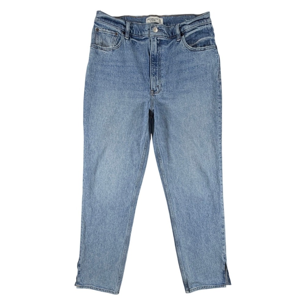 Abercrombie & Fitch The 90s Straight Ultra High Rise Jeans Blue Size 31 12R